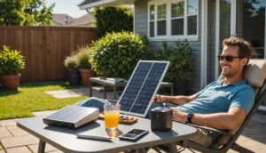 batterie panneau solaire plug and play